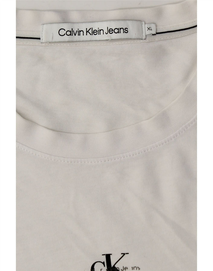 Męska koszulka T-shirt Calvin Klein Jeans XL w kolorze białym