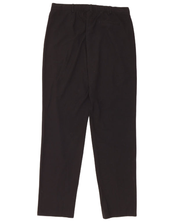 Marks & Spencer Damskie spodnie chino z wysokim stanem UK 14, duże, W34 L32, czarne