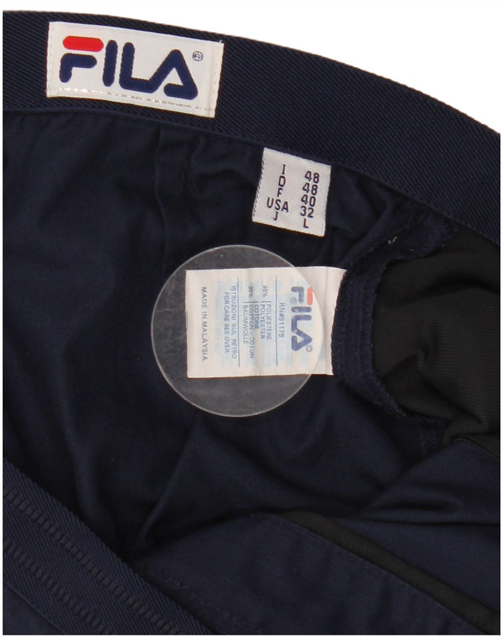 Spodenki męskie Fila Pegged Chino IT 48 Medium W32 Granatowy poliester