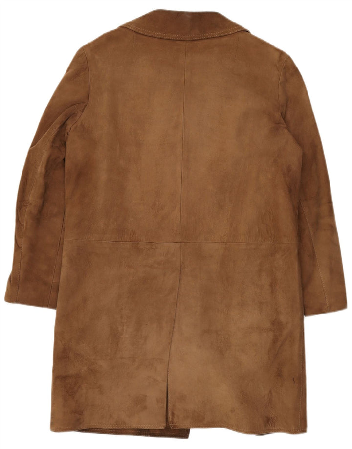 Płaszcz damski VINTAGE Sherpa Suede EU 38 średni beż