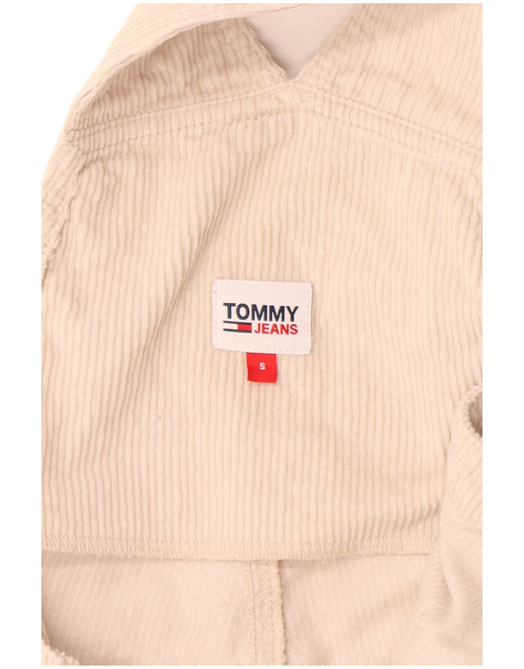 Damskie spodnie ogrodniczki TOMMY HILFIGER Capri małe W30 L20 Off White
