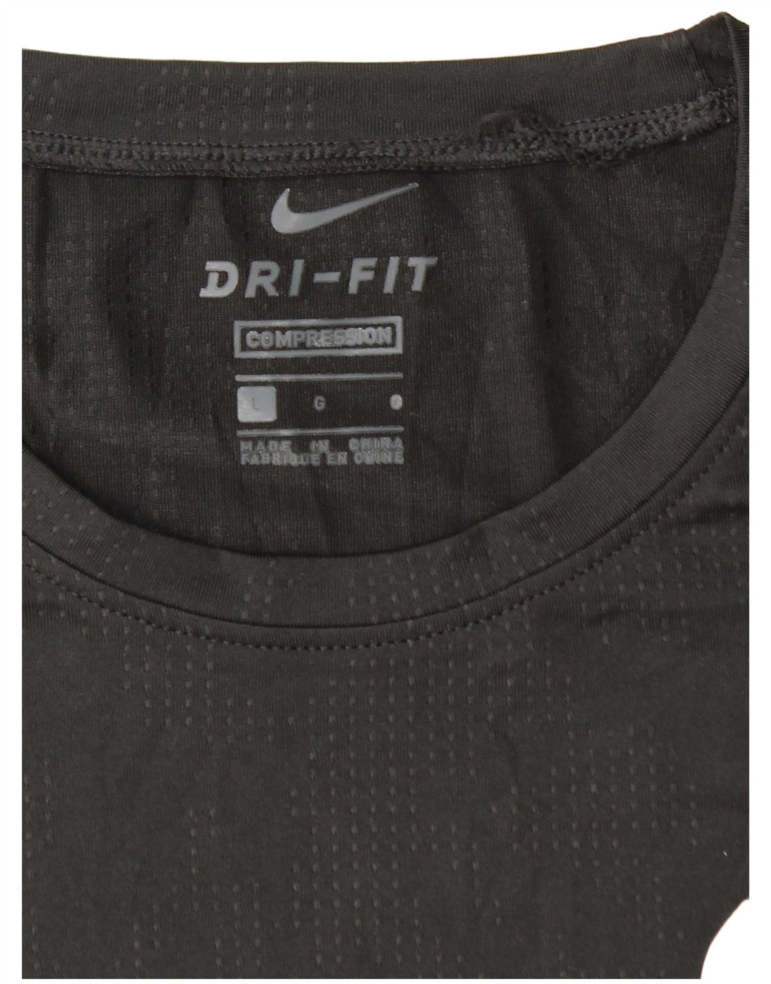 NIKE Womens Dri Fit T-Shirt Top UK 14 Large Black