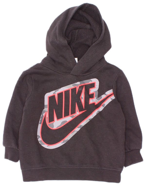 Chłopięcy sweter z kapturem Nike Baby Graphic w wieku 9-12 miesięcy, czarny, bawełniany