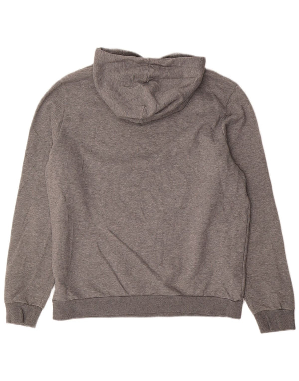 Męski sweter z kapturem i grafiką PUMA, duży, szary, bawełniany