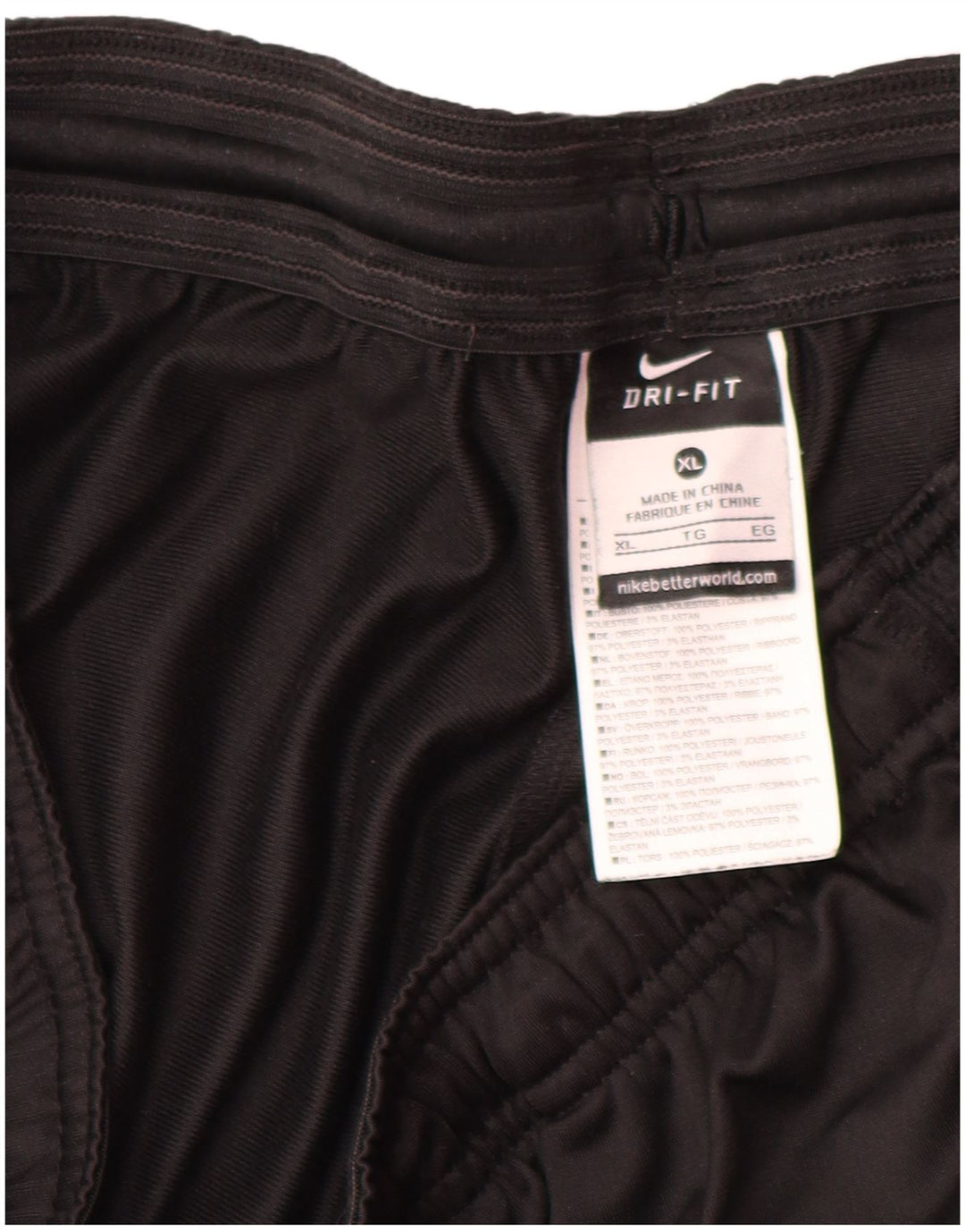 Męskie spodnie dresowe Nike Dri Fit XL, czarne, poliestrowe