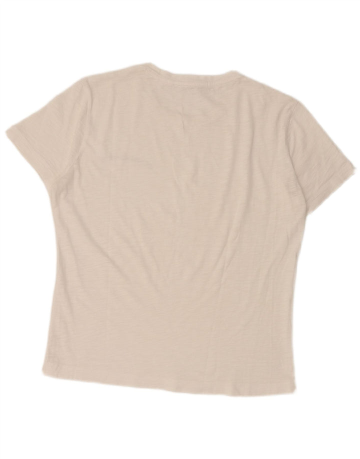 T-shirt damski Calvin Klein Jeans Top UK 14 Średni biały