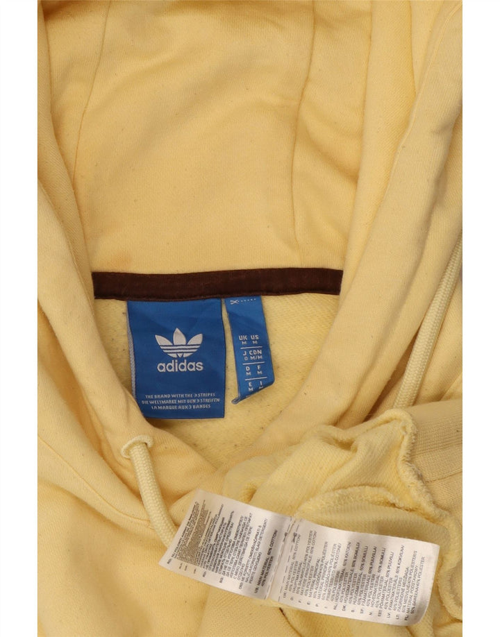 Damska bluza z kapturem Adidas Oversized UK 14 Średnia żółta bawełna