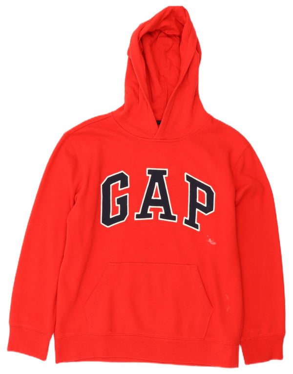 Chłopięcy sweter z kapturem Gap z grafiką, 11-12 lat, 2XL, czerwony, bawełniany