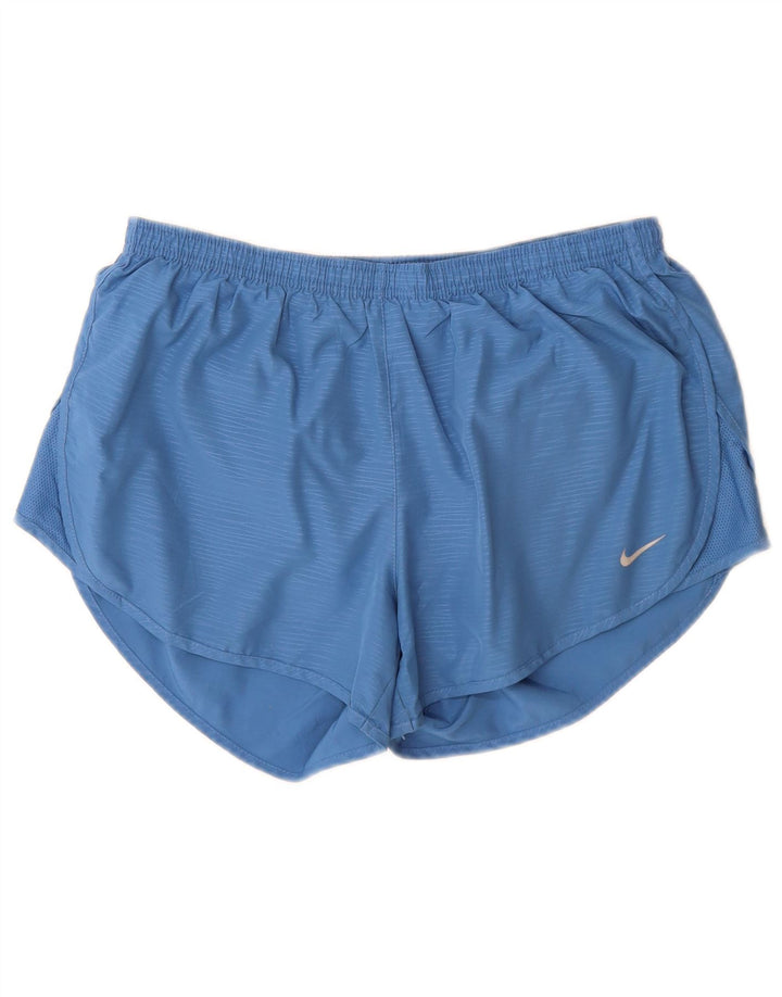 Damskie spodenki sportowe Nike Dri Fit UK 12, średni niebieski, poliester