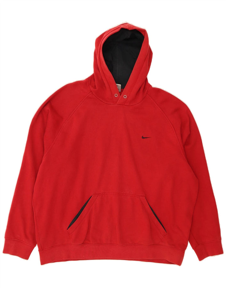 NIKE Mens Hoodie Jumper XL Red Cotton Vintage Nike and Second-Hand Nike from Messina Hembry 
