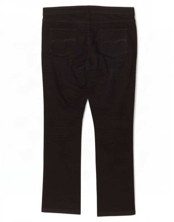Marks & Spencer Damskie Per Una Slim Jeans UK 18 XL W40 L30 Czarna bawełna