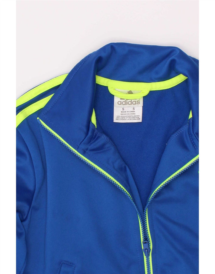Chłopięca bluza dresowa Adidas z grafiką, 4-5 lat, niebieska, poliestrowa