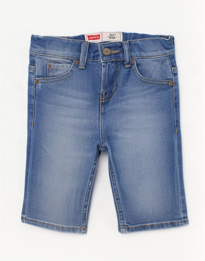 Szorty chłopięce Levi's 511 Slim Denim 7-8 lat W22 Niebieska bawełna