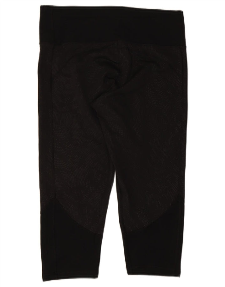 Damskie legginsy ADIDAS Climalite Capri UK 16/18, duży czarny poliester