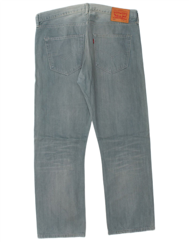Męskie jeansy LEVI'S 501 Straight W36 L29 Niebieskie bawełniane