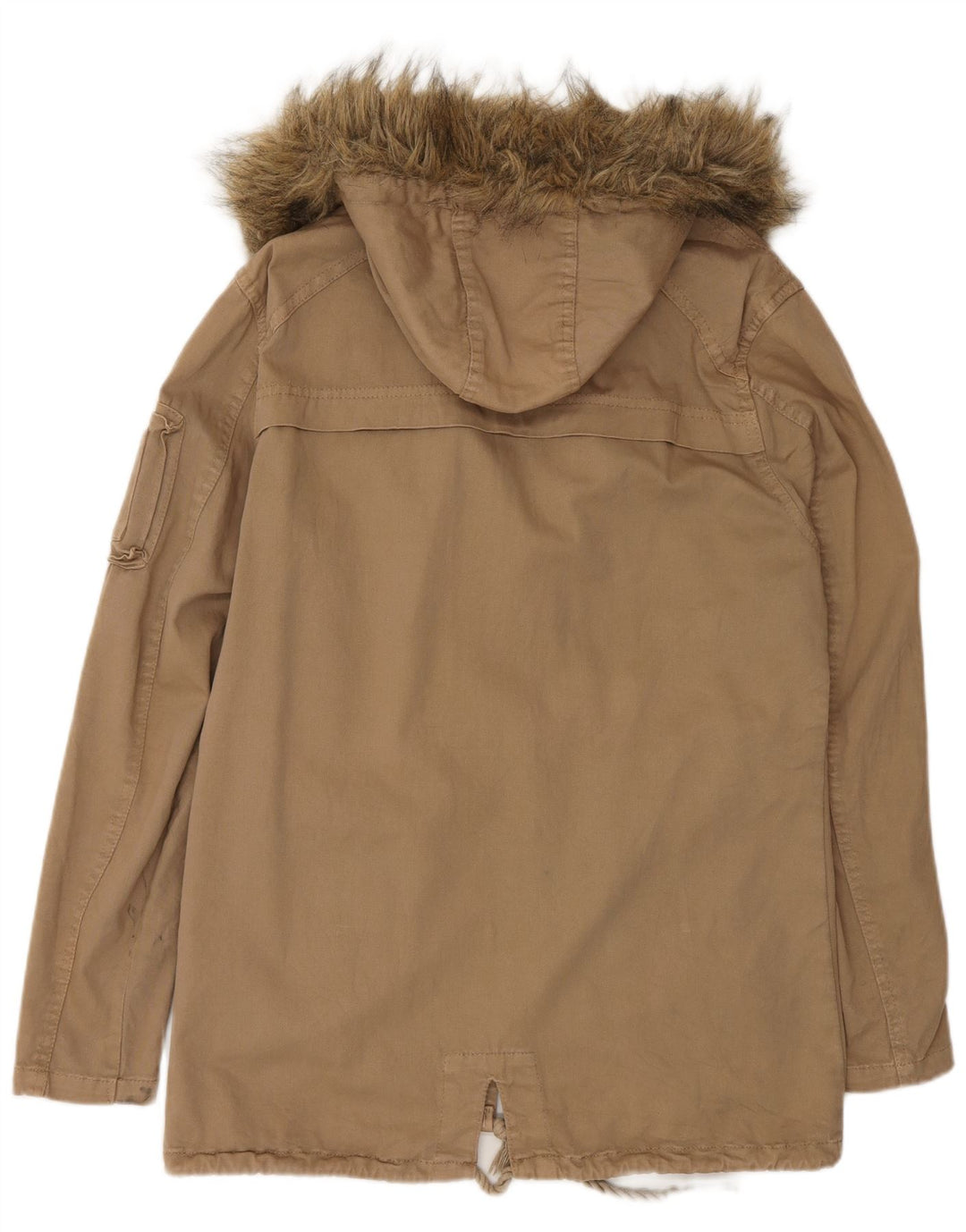 Męska kurtka parka z kapturem Zara UK 36 Small Beige