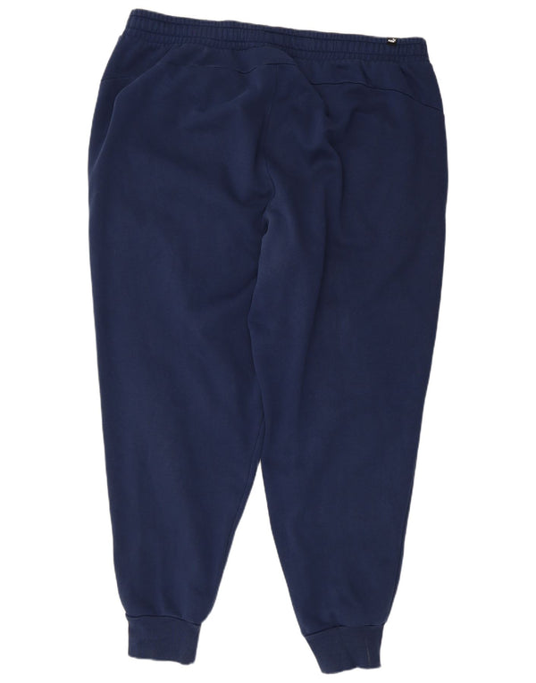 Męskie spodnie dresowe Puma Joggers 3XL Granatowe, bawełniane