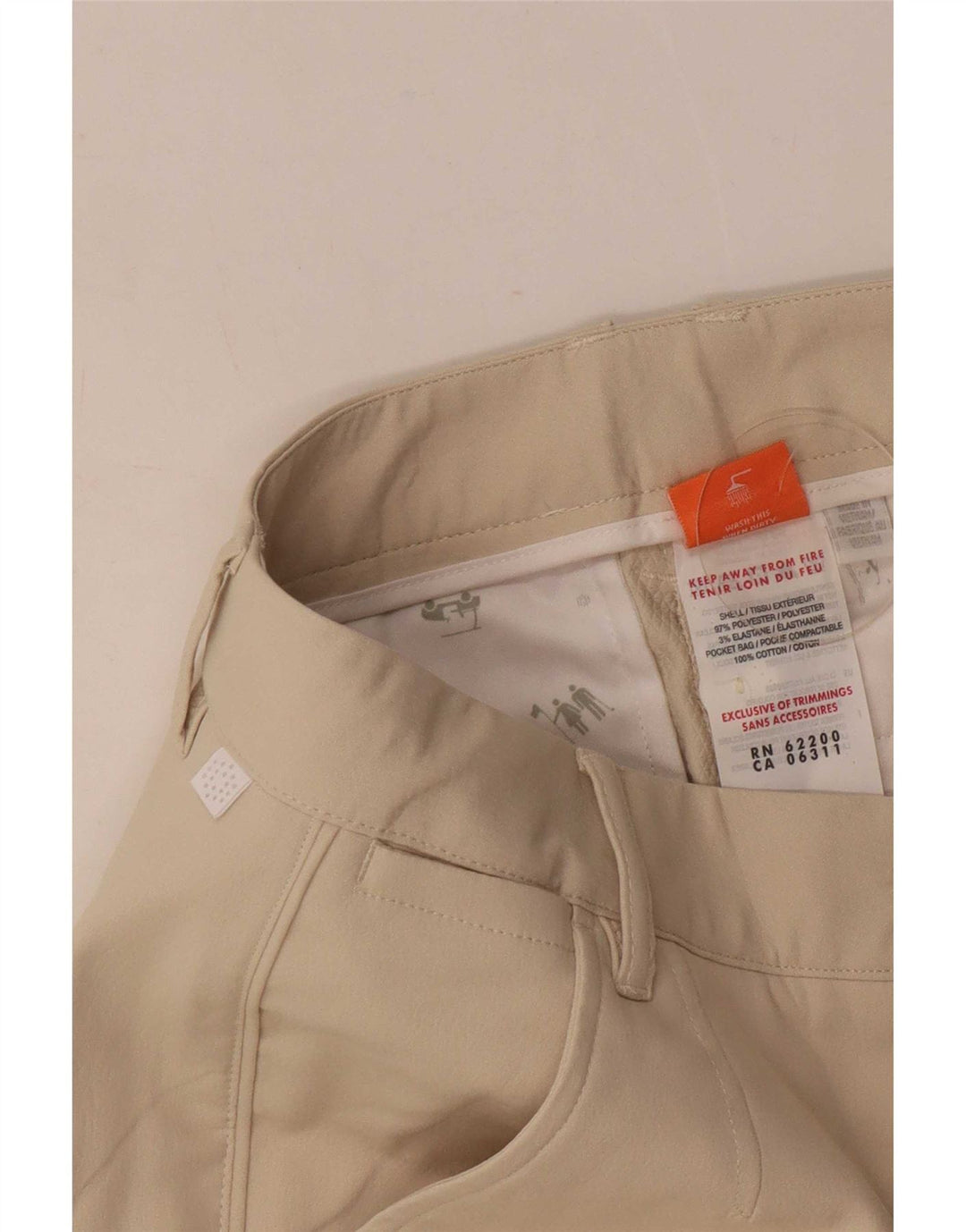 Damskie spodnie Capri Puma W28 L20 Beżowy poliester