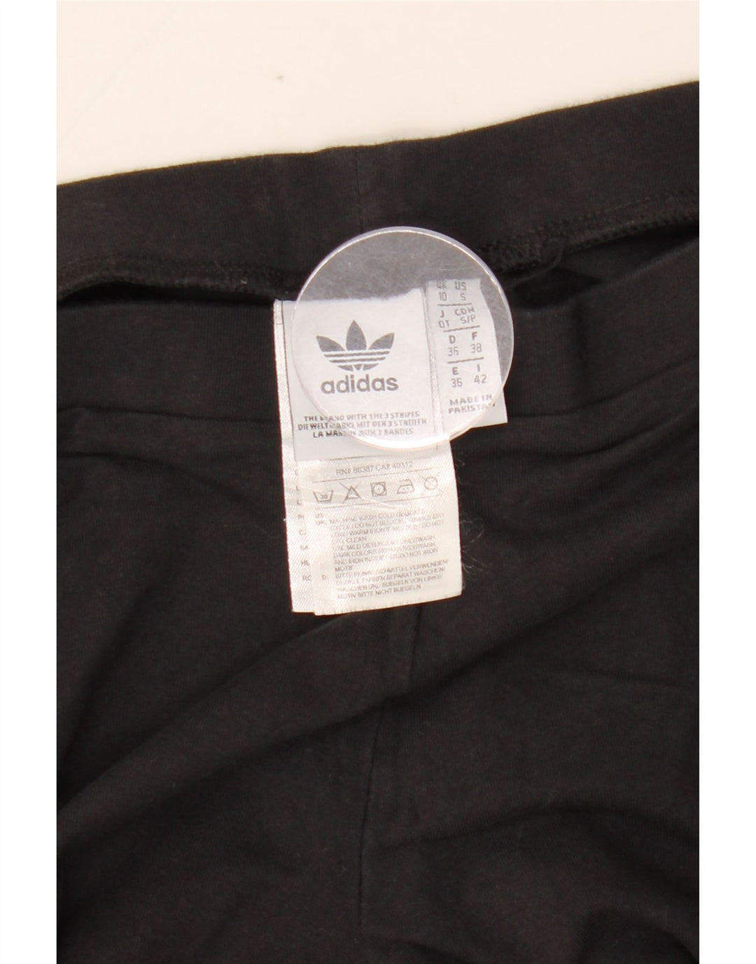 Legginsy damskie ADIDAS UK 10, małe, czarne, bawełniane