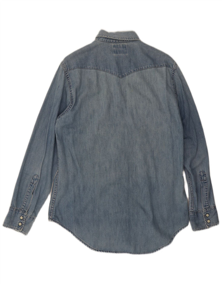 Męska koszula dżinsowa Levi's, mała, niebieska, bawełniana