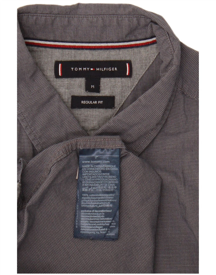 Koszula męska Tommy Hilfiger o regularnym kroju, średnioszara, bawełniana