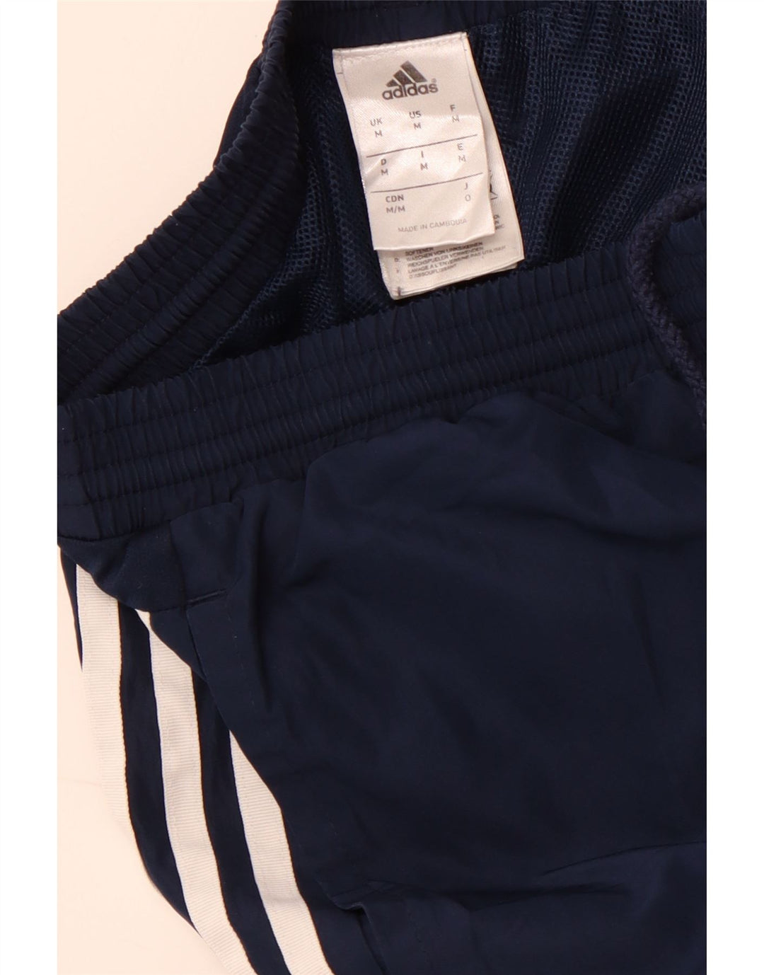 Damskie spodnie dresowe ADIDAS Joggery Średni granatowy poliester sportowy