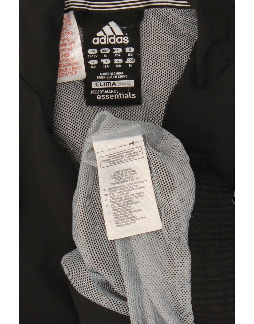 Adidas Chłopięca Kurtka Dresowa Clima 365 11-12 Lat Czarny Poliester