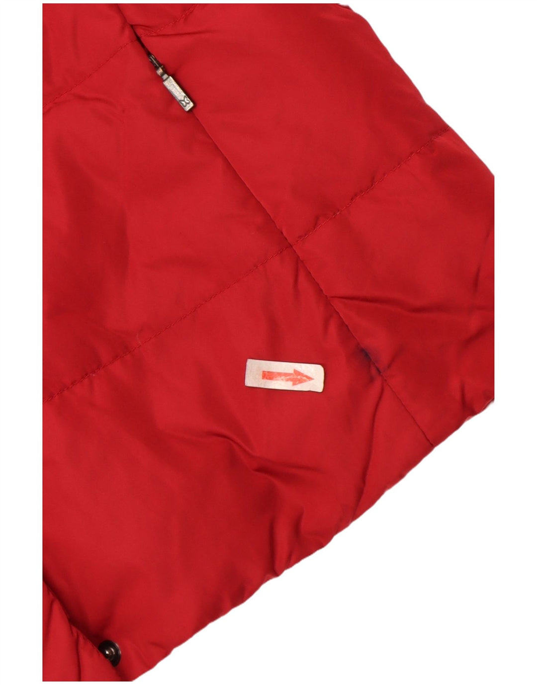 Damska kurtka weekendowa Max Mara Oversized, wyściełana UK 10, mała, czerwona nylonowa