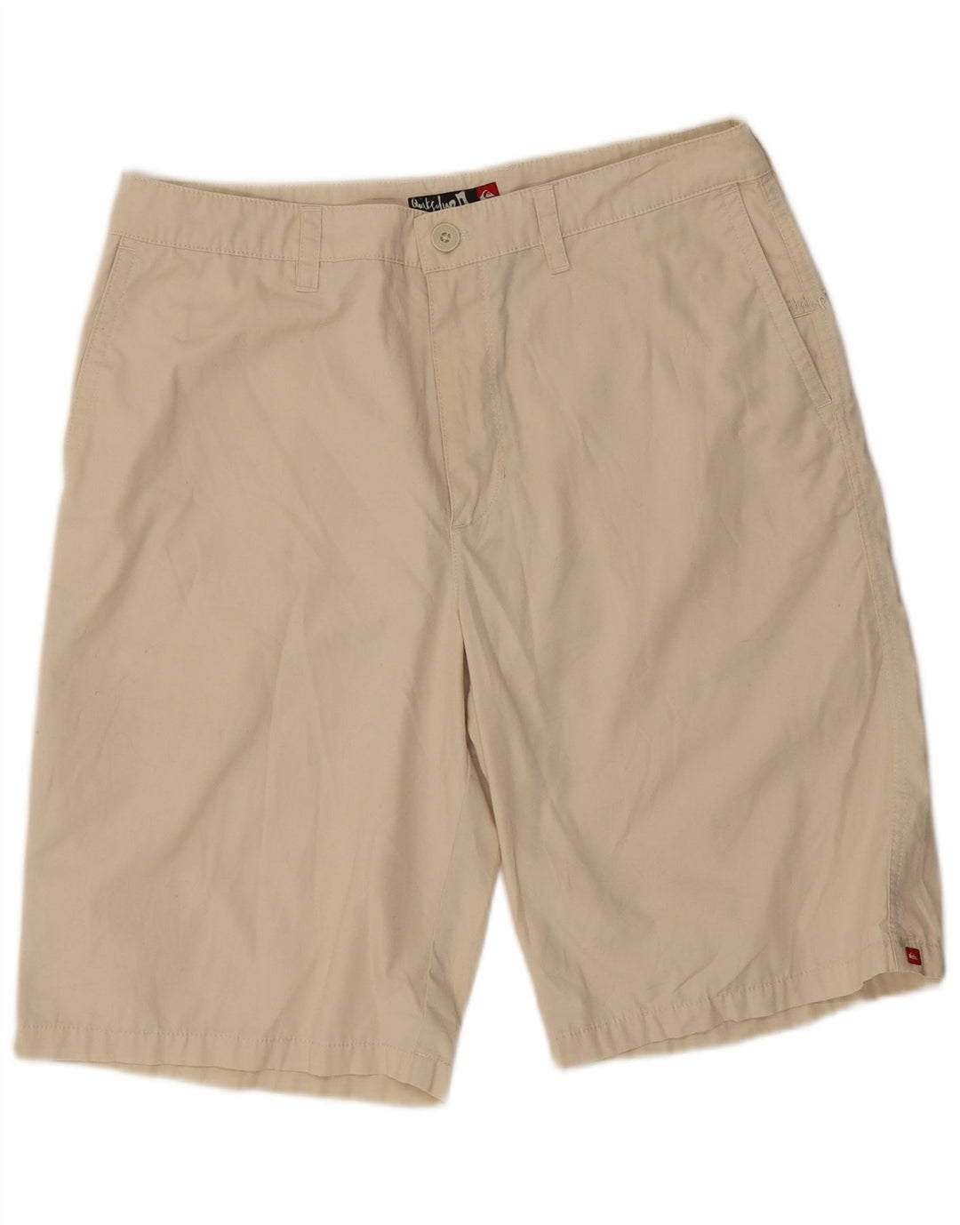 Męskie spodenki chino w stylu vintage W33 średni beżowy poliester