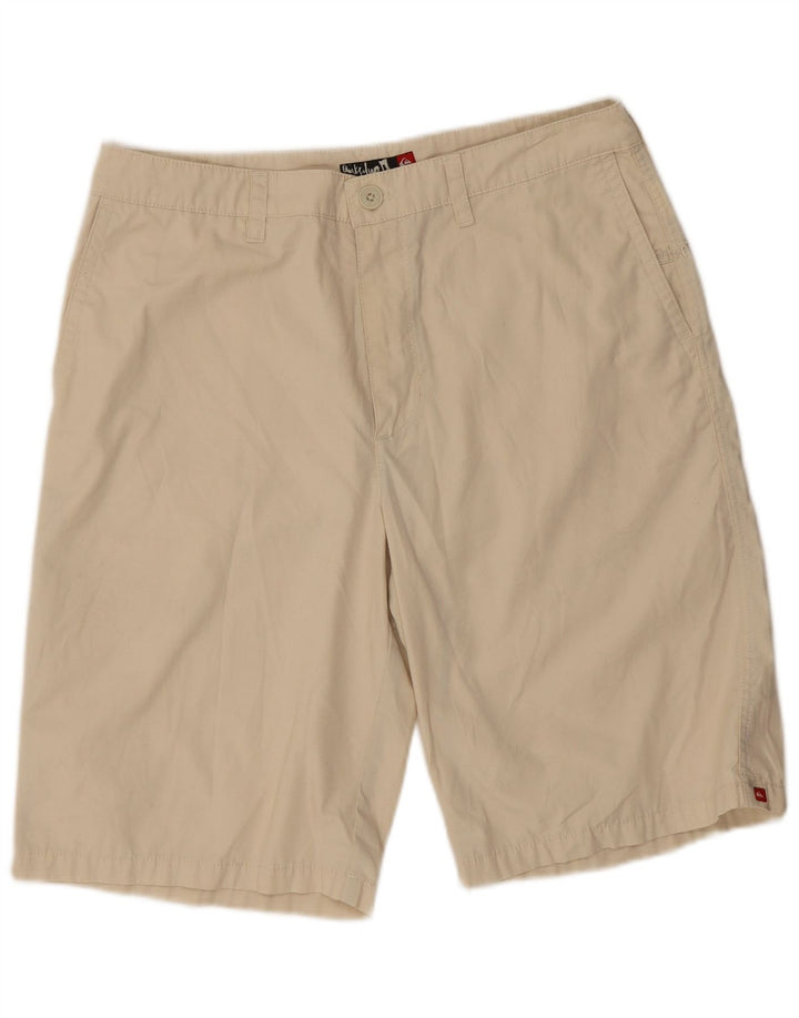 Męskie spodenki chino w stylu vintage W33 średni beżowy poliester