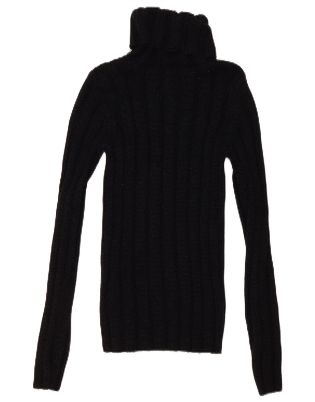 Sweter damski Hugo Boss z wywijanym dekoltem UK 8, mała czarna wełna