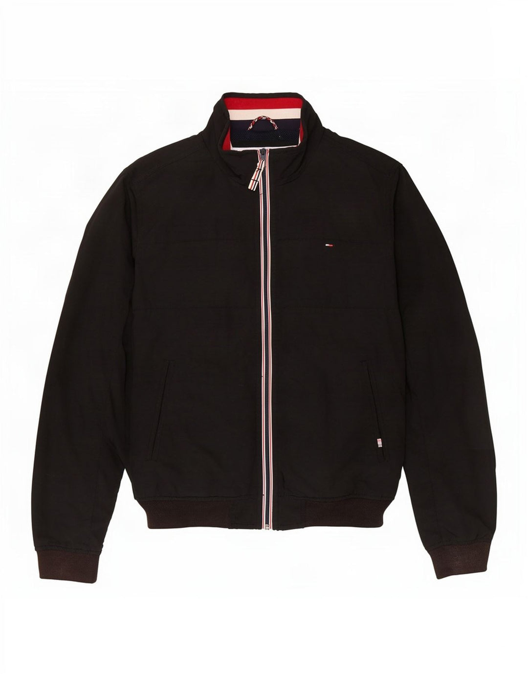 Męska kurtka bomberka Tommy Hilfiger UK 40, duża, czarna nylonowa