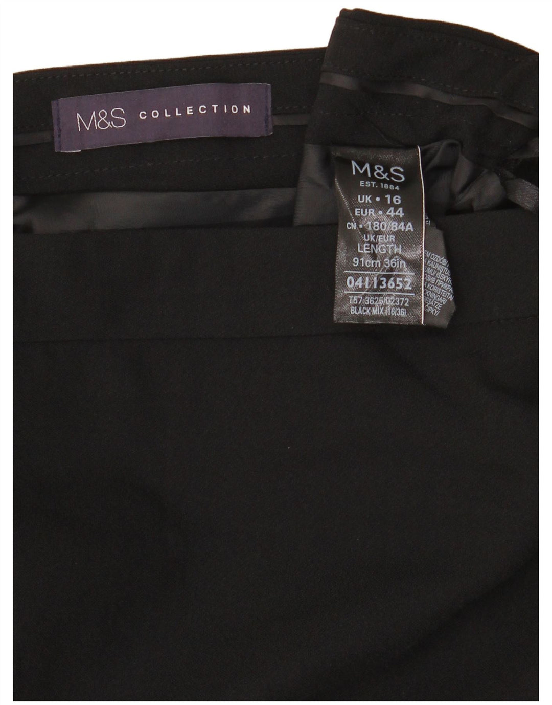 Marks & Spencer Damska spódnica maxi UK 16 duża W34, czarna, poliester