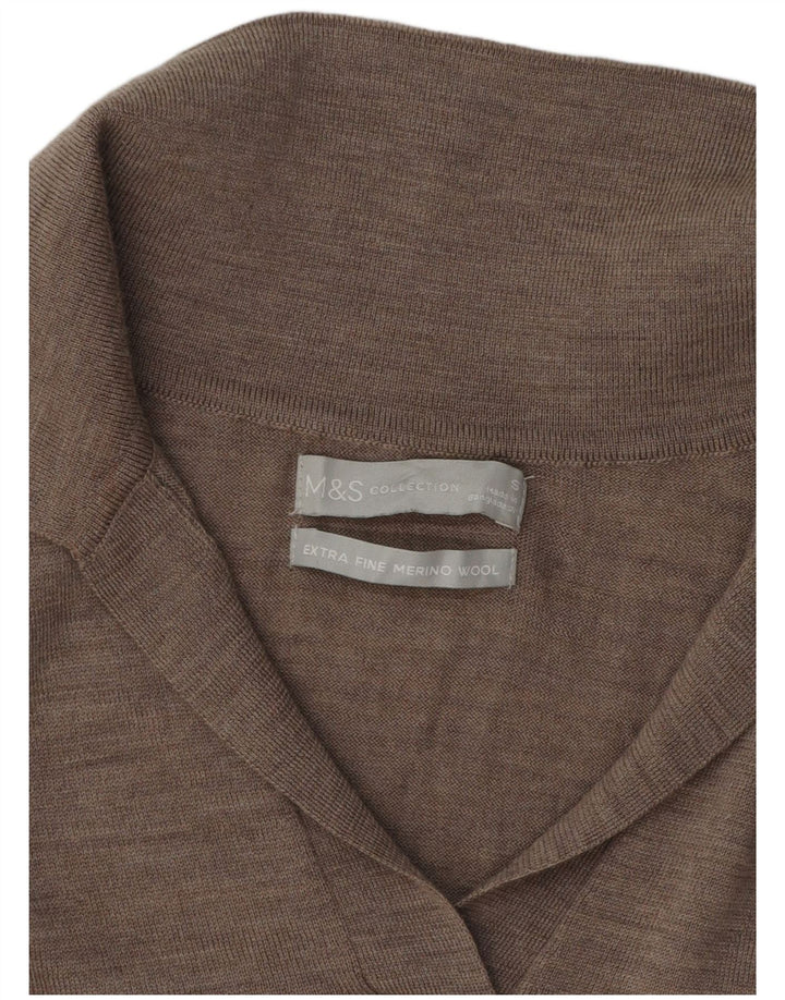 Damski sweter polo Marks & Spencer UK 10, mały, szary