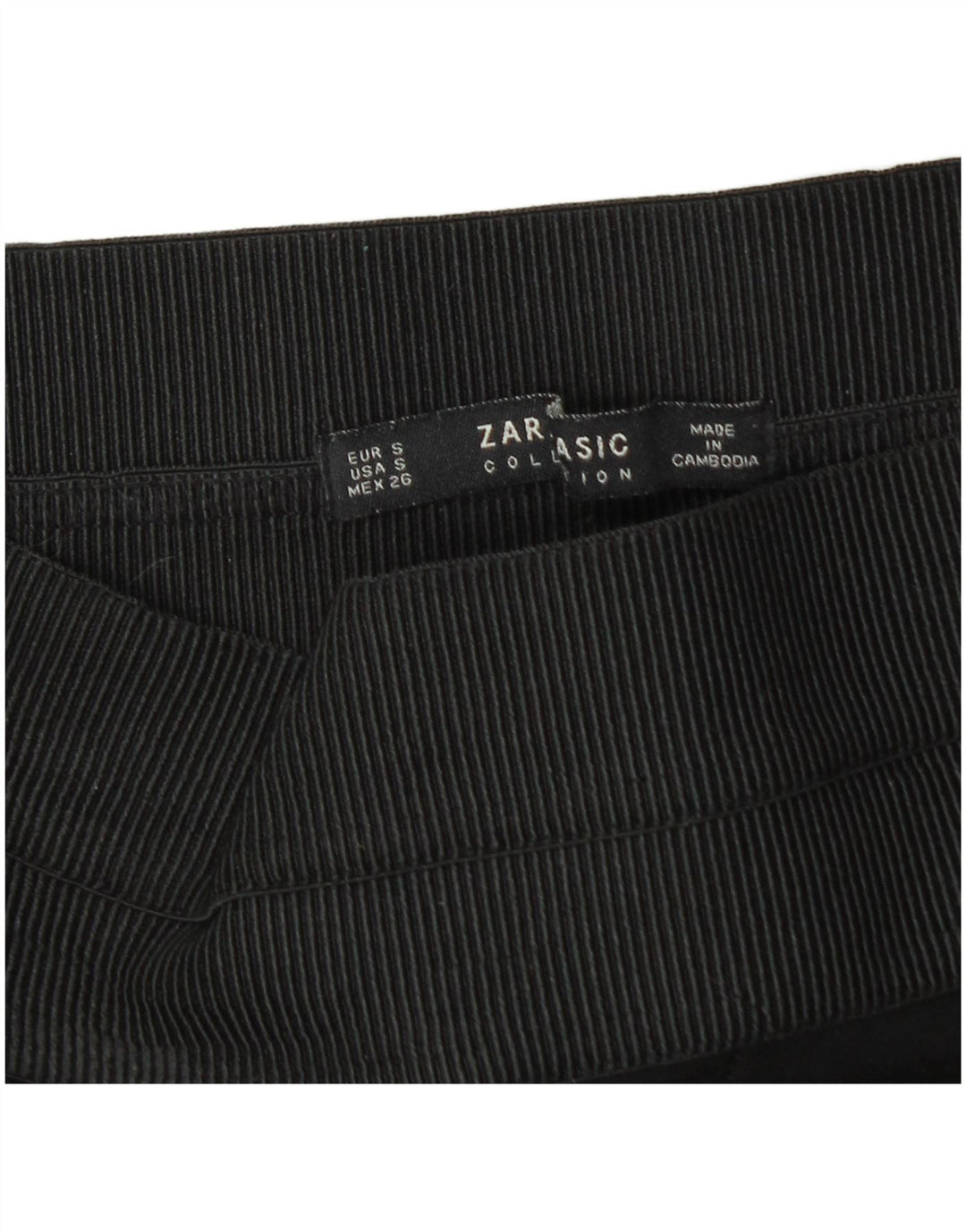 Legginsy damskie Zara UK 10 w małe czarne prążki