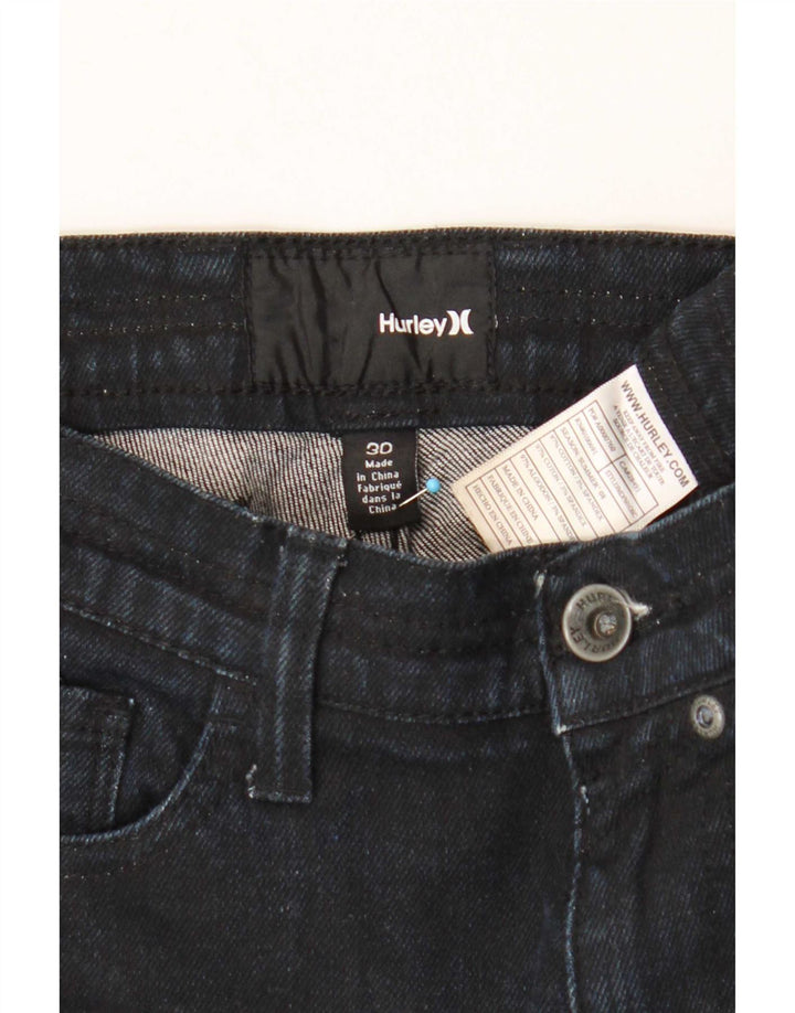 Damskie jeansy Hurley Slim W30 L29 Granatowe, bawełniane