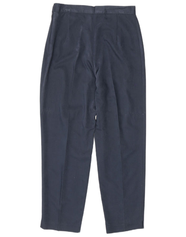 Vintage damskie zwężane spodnie przycięte IT 42 Medium W26 L25 granatowe