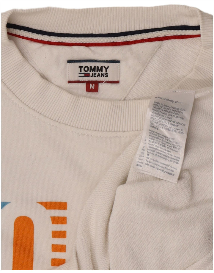 Damska bluza z grafiką Tommy Hilfiger UK 14, średnia biel
