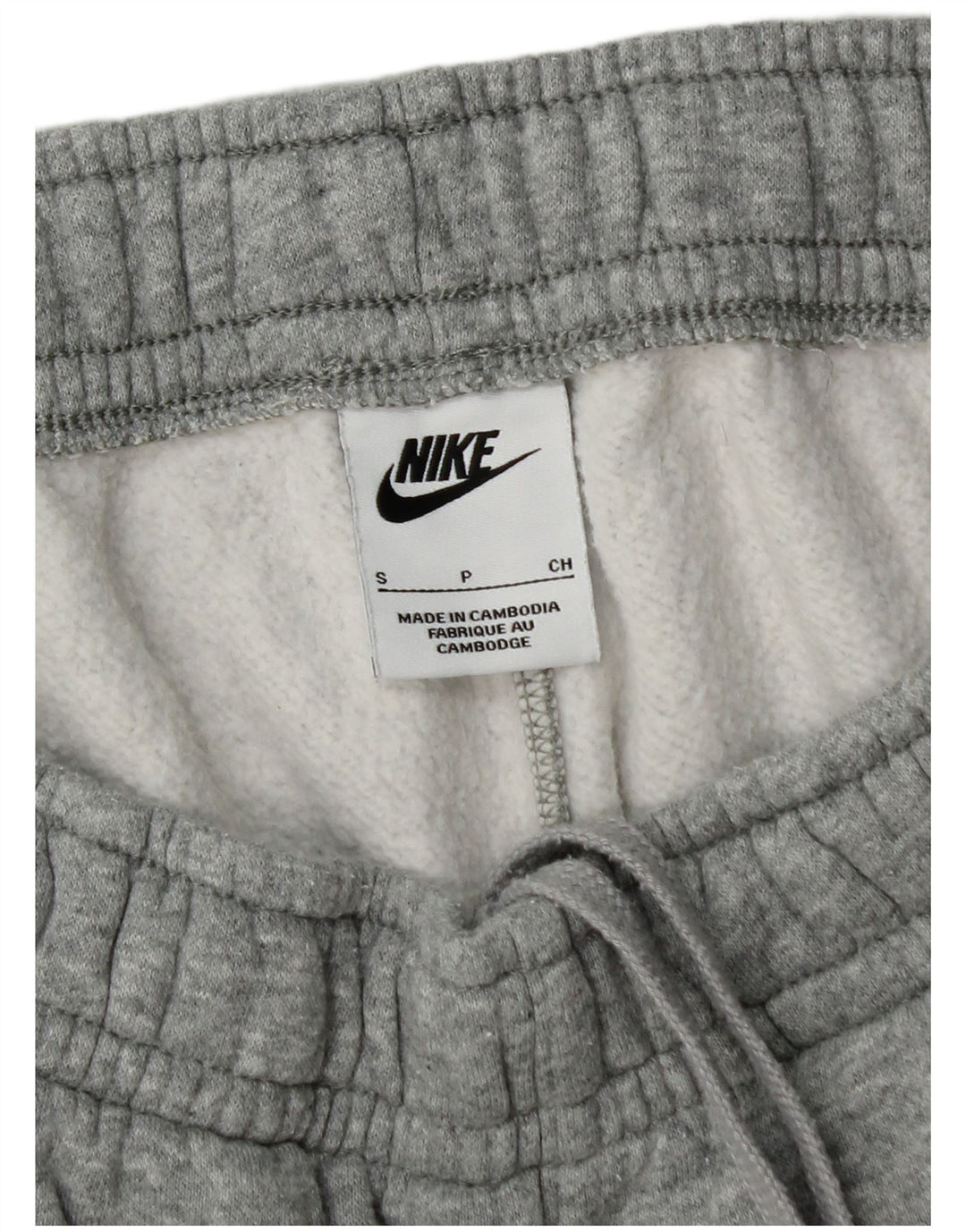 Męskie spodnie dresowe Nike Cargo, małe, szare, bawełniane