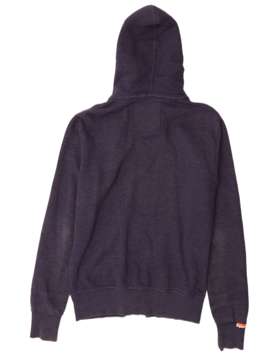 Męski sweter z kapturem i zamkiem Superdry, średni granatowy, bawełniany