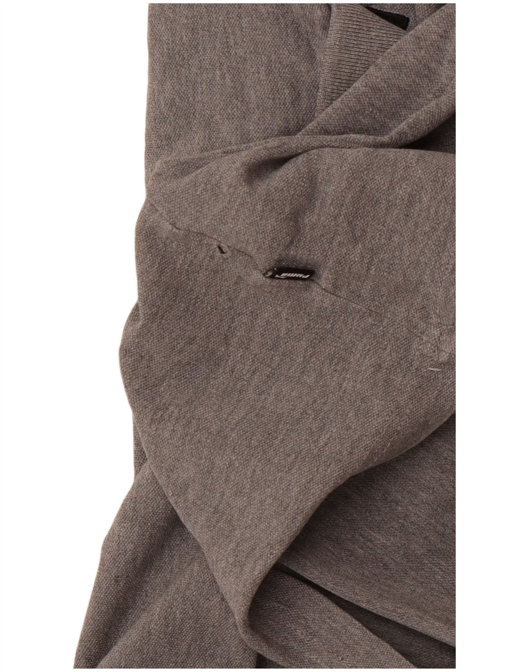 Męska koszulka polo PUMA, średnioszara, bawełniana