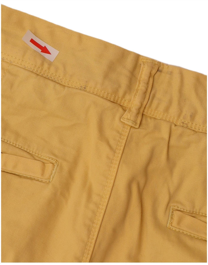 Męskie spodenki Chino Superdry W33, duże, żółte, bawełniane