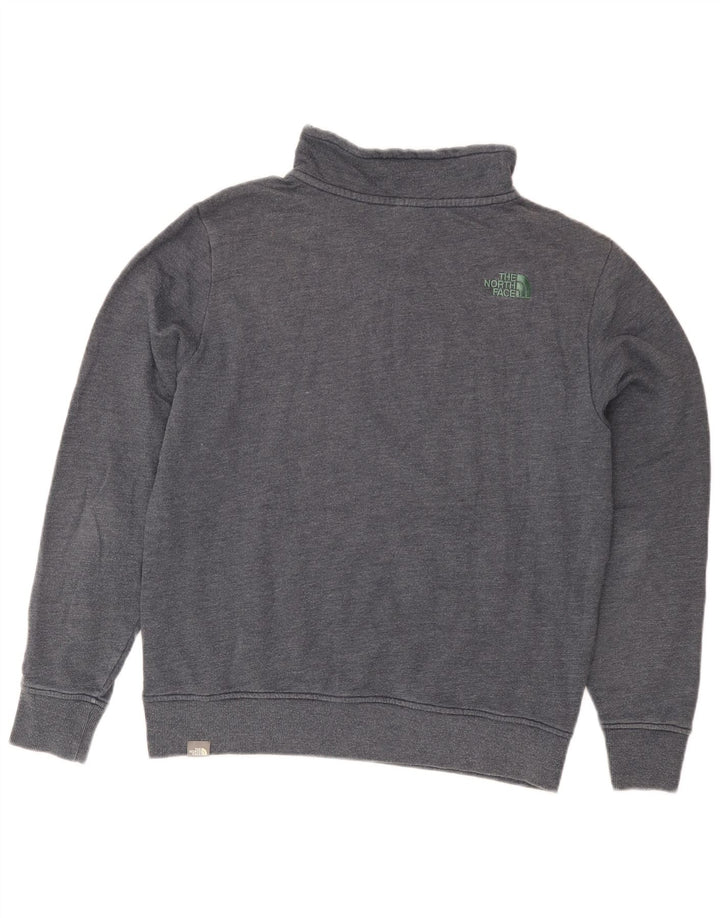 Męski sweter The North Face z zamkiem błyskawicznym, średnioszary, bawełniany