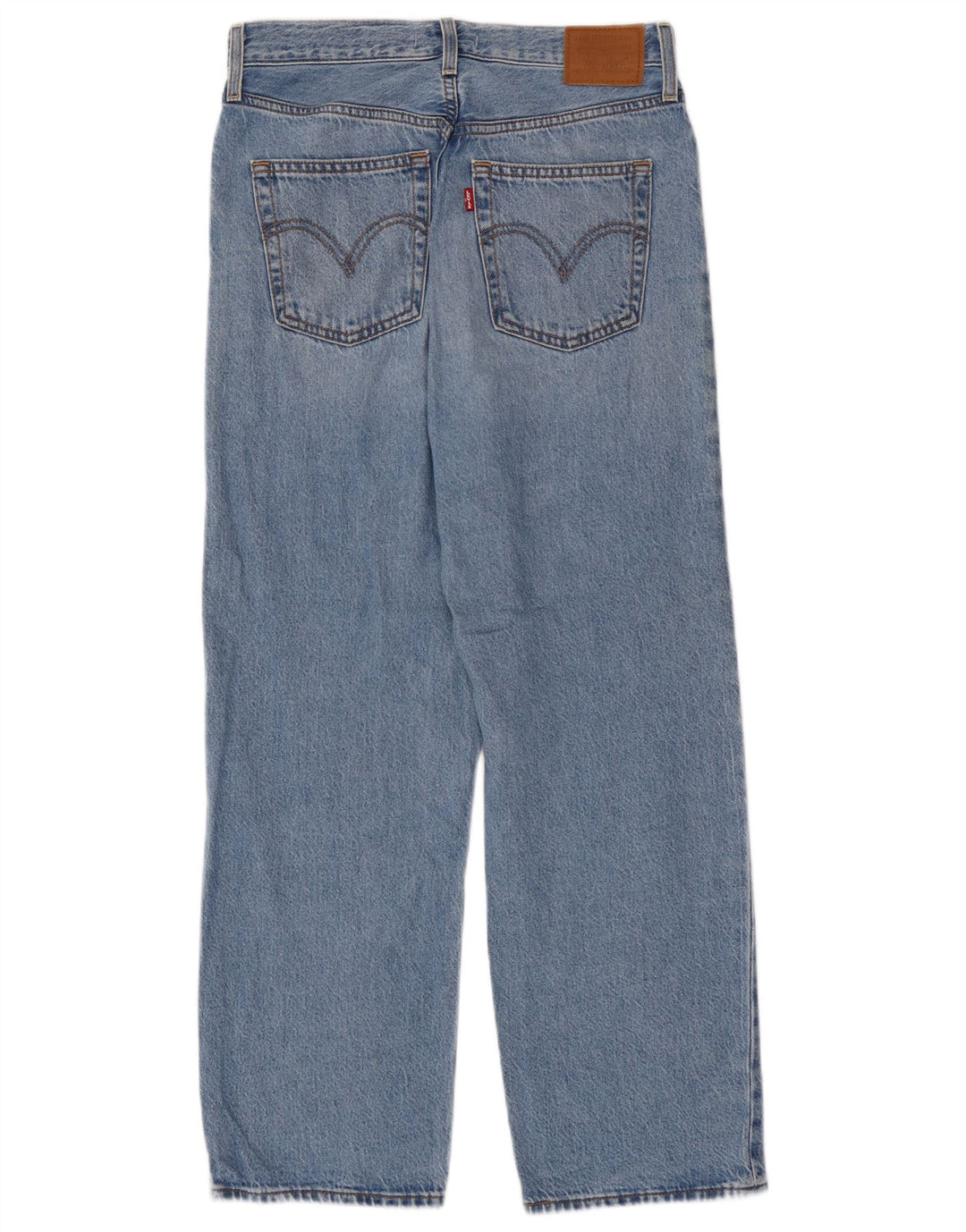 Damskie jeansy Levi's Ribcage Straight W28 L27 Niebieskie bawełniane