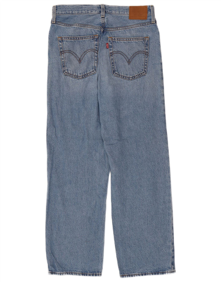 Damskie jeansy Levi's Ribcage Straight W28 L27 Niebieskie bawełniane
