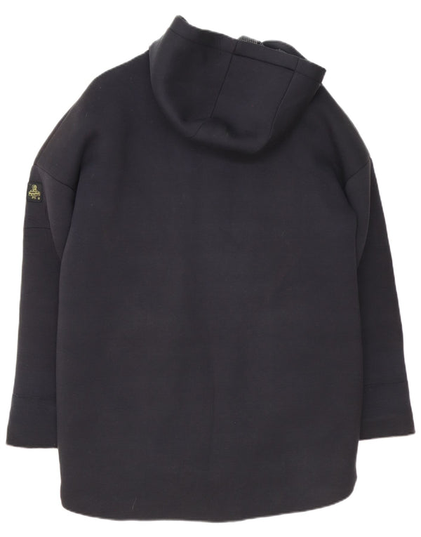 Refrigiwear damski, oversize'owy płaszcz wiatrówkowy z kapturem UK 6 XS, czarny