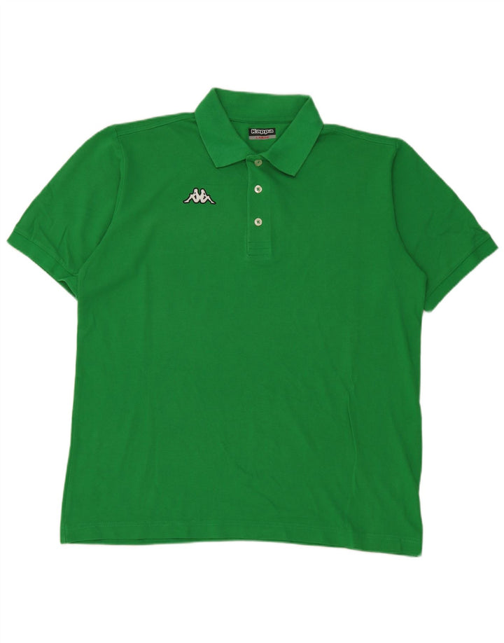Męska koszulka polo Kappa, duża, zielona
