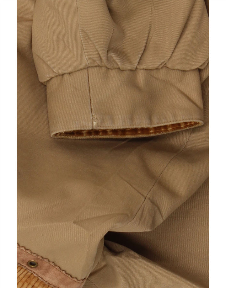 Damski płaszcz wiatrówka VINTAGE UK 16, duży, brązowy kolor