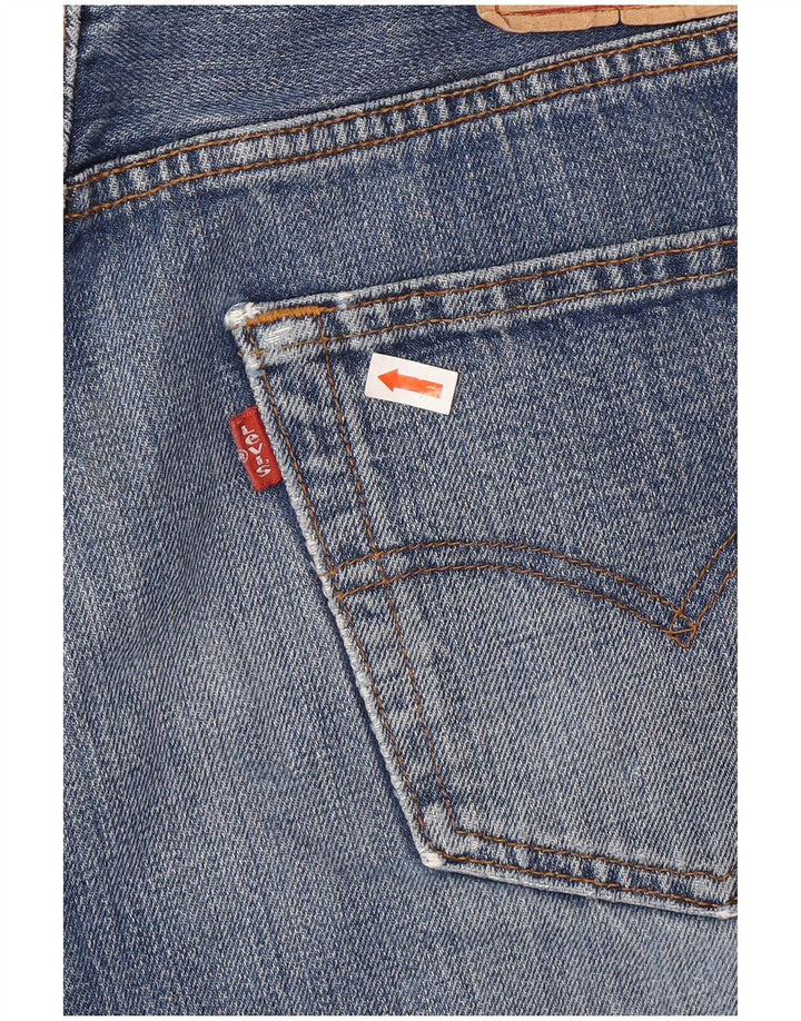 Męskie spodenki jeansowe LEVI'S 501 W33 Średnioniebieskie, bawełniane