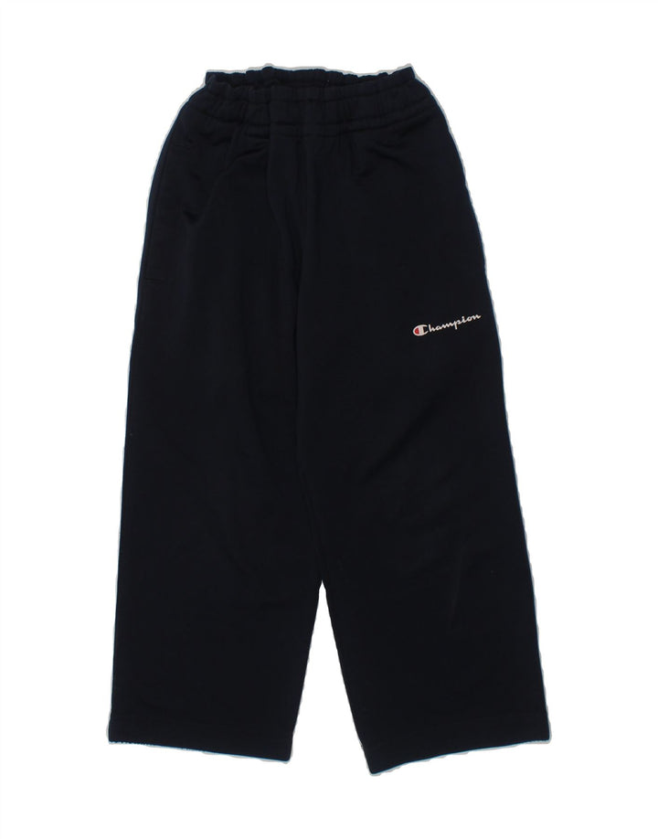CHAMPION Boys Tracksuit Trousers 3-4 Years 2XS Navy Blue Polyester Vintage Champion and Second-Hand Champion from Messina Hembry 